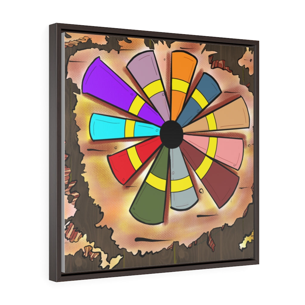 “Whimsicle” Square Framed Premium Gallery Wrap Canvas