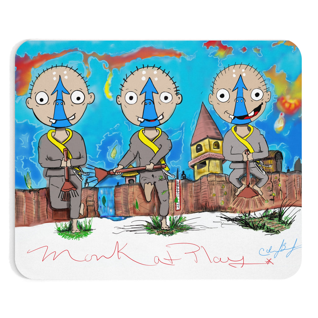 Monks At Play Mousepad