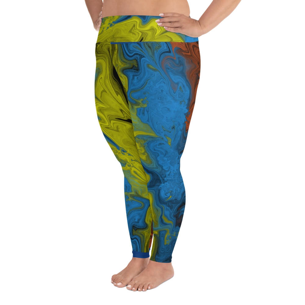 Splash Me All-Over Print Plus Size Leggings